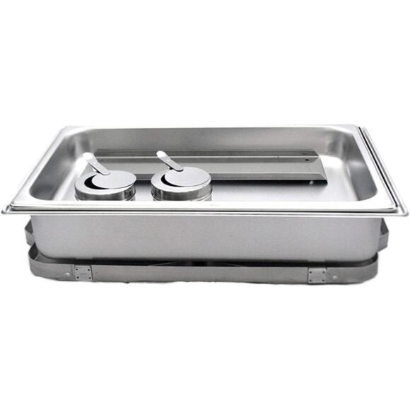 Chafing Dish Buffet Set - Chaffing Dishes Stainless Steel w/ Half Size Steam Pan - Picture 4 of 6